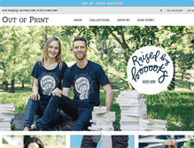 Tablet Screenshot of outofprintclothing.com